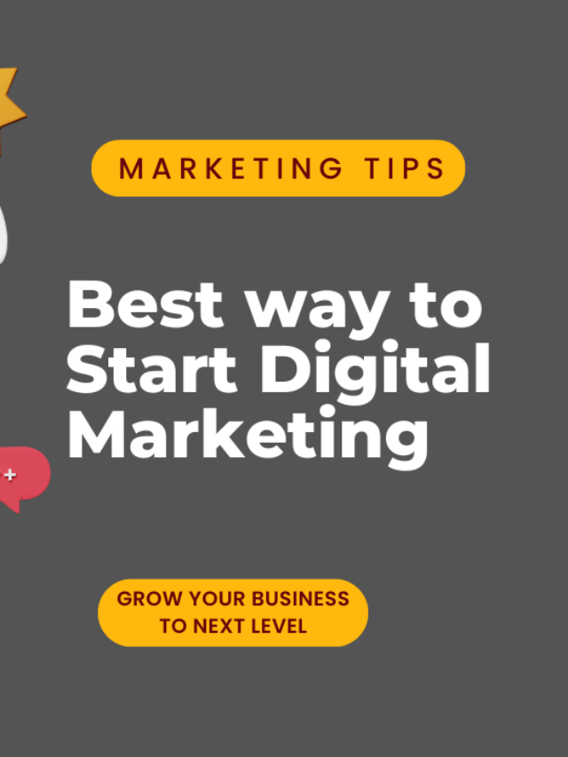 Kick Your Digital Marketing Journey today! Best way to start Digital Marketing